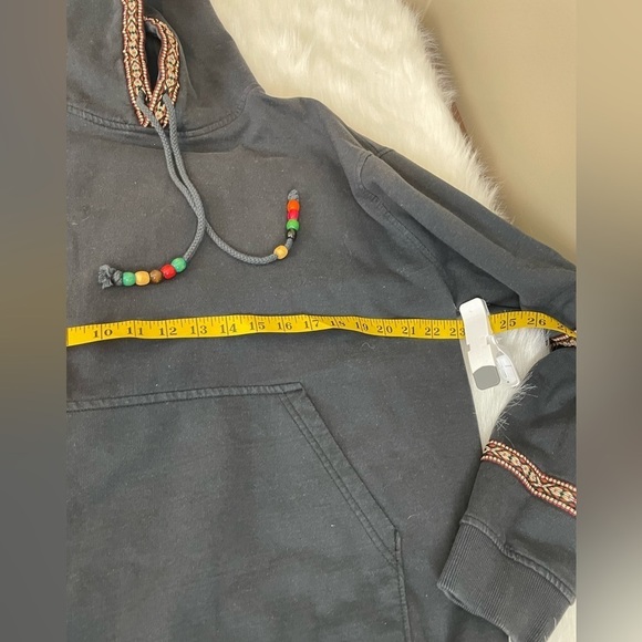 Without Walls Trail Men's Black Hoodie with Beaded Accents - Picture 8 of 11